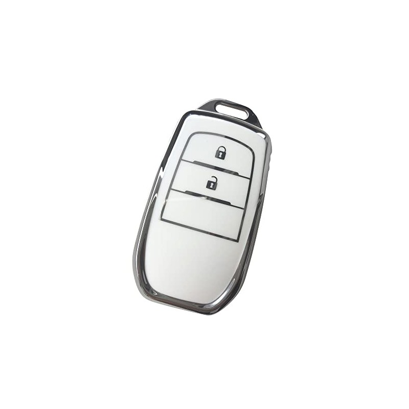 Kinotaka Toyota Exclusive Design TPU 2 Button Smart Key Case