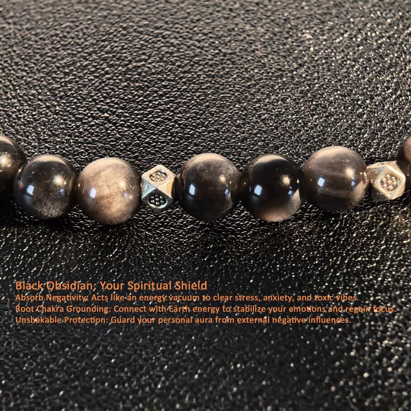 BERSHNOR Double Wrap Beaded Bracelet, Prayer Bracelet for Men &