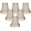 Royal Designs CS-314B-5GR-6 Beaded Bell Chandelier Lamp Shade, 3" x