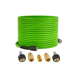 PWACCS Pressure Washer Hose for Power Washer – 3600 PSI Kink Resistant Pressure Washing Extension Hose 50 FT x 1/4" – Universal Electric Power Wash Hose for Replacement – Compatible with M22 Fittings