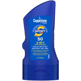 Coppertone SPORT Sunscreen Lotion Broad Spectrum SPF 50 (3 Fluid Ounce) (Packaging may vary)