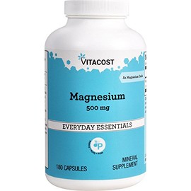 Vitacost Magnesium - 500 mg - 180 Capsules