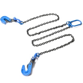 Horizontal Steel Plate lifting clamp kit-0.8t capacity with High Strength Manganese Steel 1.5m Chain|ASME B30.20 Certified plate clamp & Rigging Set