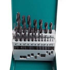 Makita DIN338 Drill Bit, Set of 19, Case Included, Twist Drill, Drill Bit for Ironwork