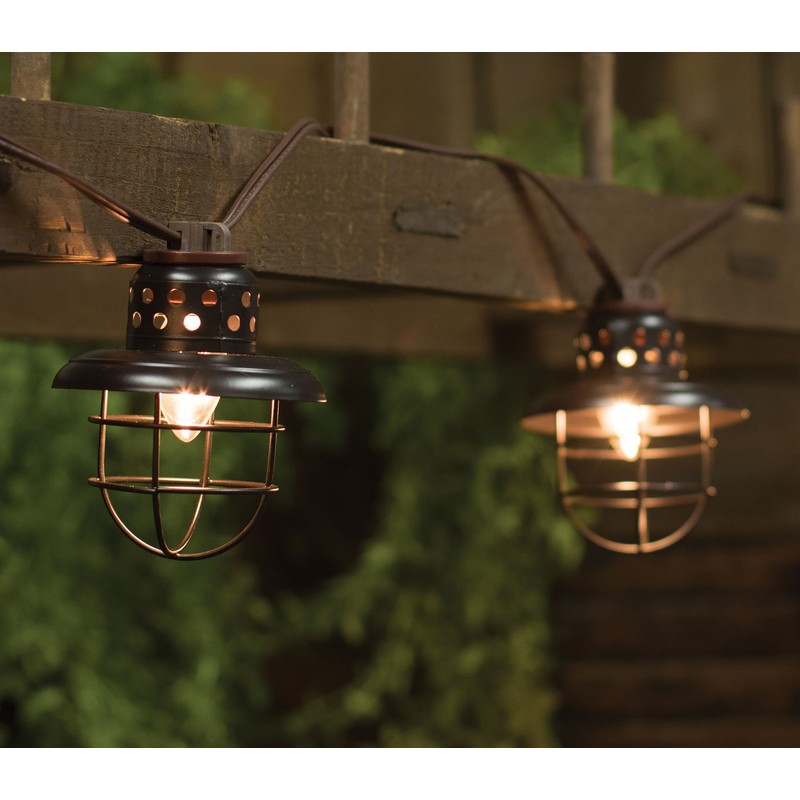 Black Lantern Light Strand, 10 ct.