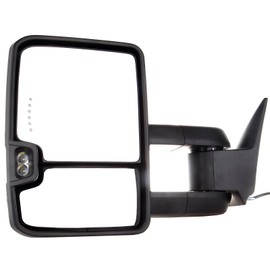 FEIPARTS Tow Mirrors Towing Mirrors Fit for 1988-1998 for Chevy for GMC C1500/K1500 1988-2000 for Chevy for GMC C2500/K2500/K3500 Mirrors with Left Right Side Power LED Turn Signal Chrome