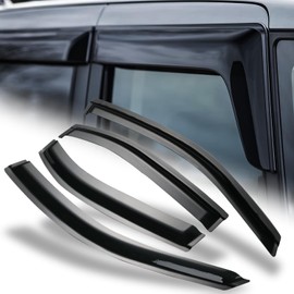 M-AUTO Outside Mount Window Visors Compatible with 06-10 Mercury Milan, Tape-On Rain Guards Shields, 4 PCs