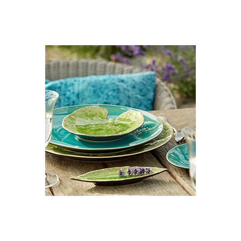 Costa Nova, Riviera Collection 6-Piece Stoneware Tableware Laurel Leaf Tomato