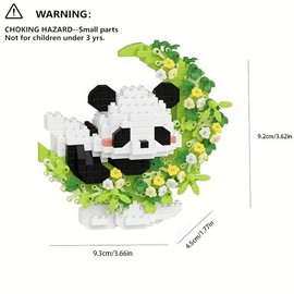 Cute Animal & Flower Design Building Block Sets, 1 Box Colorful Flower Building Blocks Cartoon Animal Model Building Kit, Birthday & Holiday Gift Selection, Crafts, Anime Design:_Multicolor_434Pcs Pink Bear