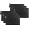 Zipper File Bags,6 Pcs A5 Wallets Bank Bag with Zip