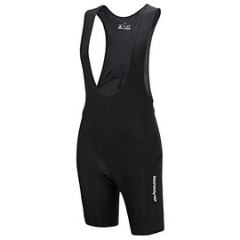 Airtracks Functional Cycling Shorts with Braces Pro - Bib Shorts - Bib Cycling Shorts - 3D Coolmax Seat Padding - Breathable - Reflector, black, s