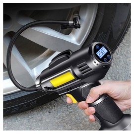 Digital Tire Inflator with LCD Display, LED Light, 250 PSI