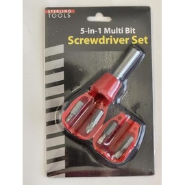 Screwdriver Set – Multi Bit Screwdriver with Phillips & Flathead Heads – Portable Hand Tool for Home, Car, Toolbox, and Repair Kit