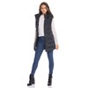 Sebby S.E.B Women's Long Puffer Vest, Quilted Faux Down Filled