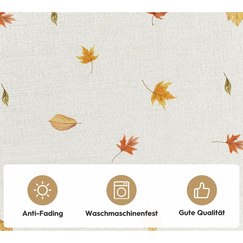 Artoid Mode Trees Deer Birds Autumn Tablecloth, Seasonal Table Linen,