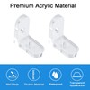 INCREWAY L Brackets, 20Pcs Clear Acrylic Corner Bracket 90 Degree