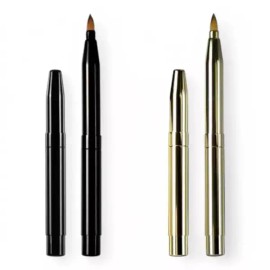 Lip Brush 브러쉬 미니 립 립라인 입술 메이크업 립솔 [3-립브러쉬-실버] Brush Mini Lip Lipline Lip Makeup Lipsole [3-Lip Brush-Silver]