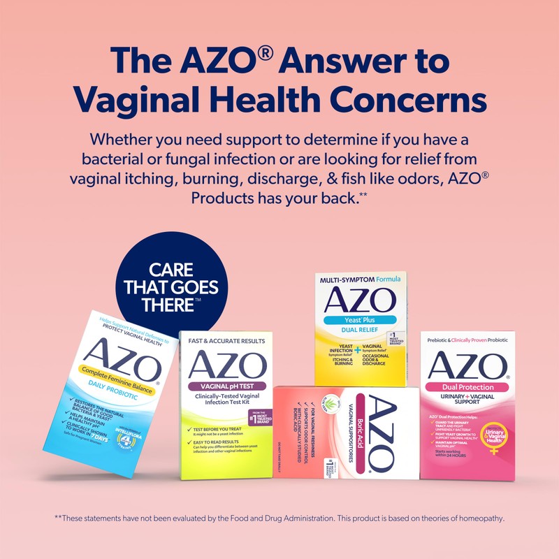 AZO® Boric Acid Vaginal Suppositories, Helps Support Odor Control and