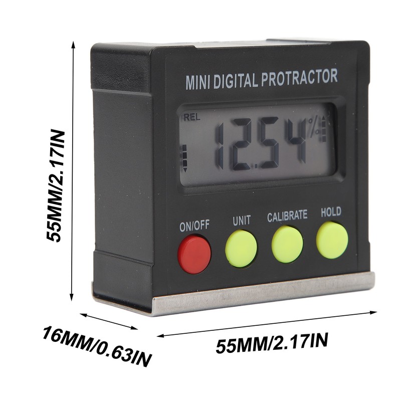 Digital Angle Finder Gauge High Accuracy 4 Botton Electronic Level