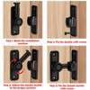 Barn Door Lock Latch, 90 & 180 Degree Heavy Duty