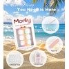 Morily Solid White Press on Toenails for Women, 24 Pcs