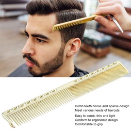 2Pcs Stainless Steel Haircuing Comb, Professional Salon Hair Comb Fine Tooth Wide Tooth Haircuing Comb for Salon Hair Styling(ld)