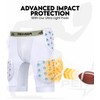 Penveer 5-Pad Adult Football Girdle for Men with Cup Pocket