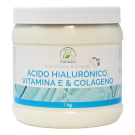 Productos Mart Mexico  Crema De Colágeno , Vitamina E Ácido Hialuronico Con Filtro 1l