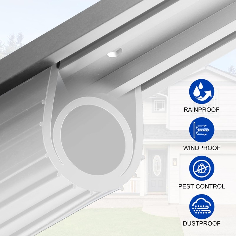 DGSL Garage Door Seals Bottom Rubber Weather Stripping Sealing Strip
