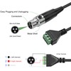 XMSJSIY Mini XLR to Screw Terminal Block Adapter Audio Microphone