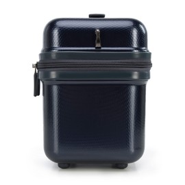 WITTCHEN Explorer line Cosmetic Travel Case Toiletry Bag Hard Shell Polycarbonate High-Strength Plastic Honeycomb Structure Size XS Navy Blue