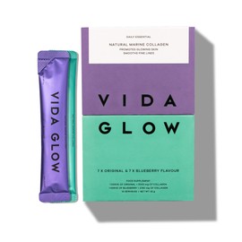 Vida Glow - Natural Hydrolysed Marine Collagen Sachets | Promotes Glowing Skin + Smooths Fine Lines (Mixed, 14 Sachets)