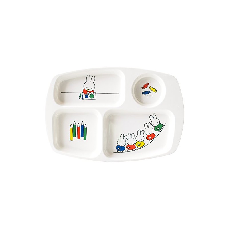 Space Joy Miffy and Friends Square Lunch Plate, CM-20FT