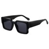 SHEEN KELLY Retro Thick Rectangle Chunky Sunglasses Women Men Trendy