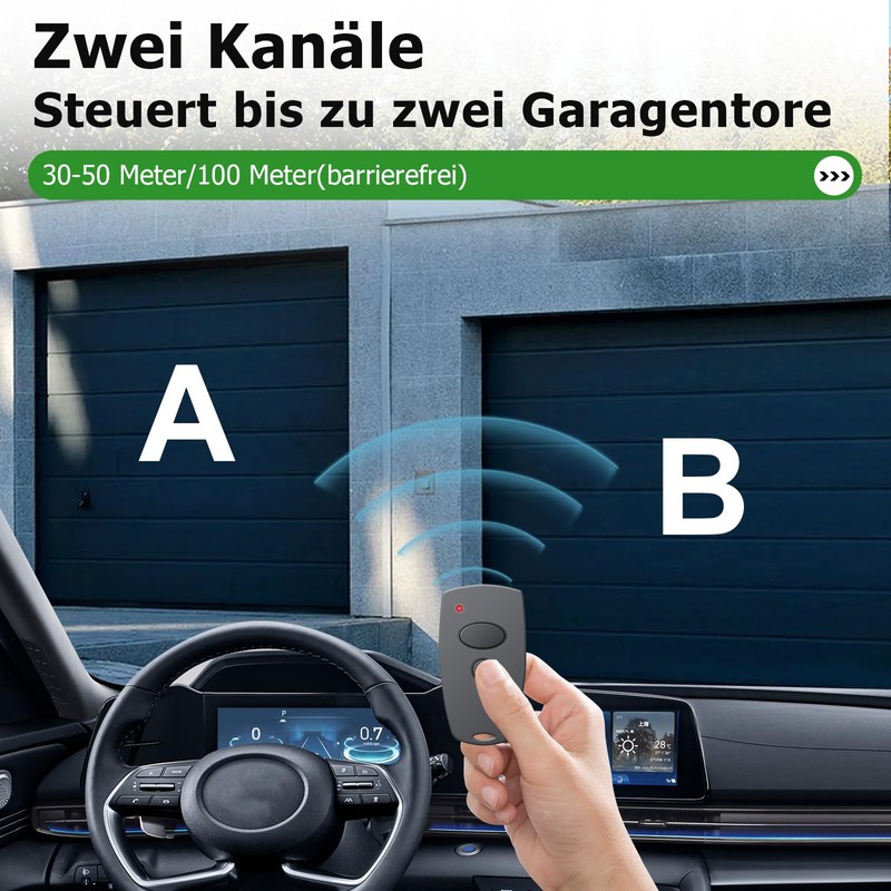 3PCS Garage Door Opener Hand Transmitter Compatible with 868Mhz Marantec