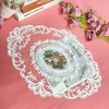 CENPEK 2PCS Retro Lace Placemats Crochet Doilies Table Placemats Handmade
