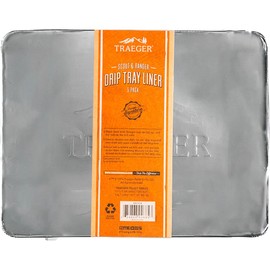 Traeger Grills BAC458 Ranger/Scout Drip Tray Liner Grill Accessory, 5 Count