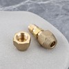 Briny River 2pcs Copper Pipe Extension Joint Connectors with Flare