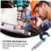 CHILDWEET Precision Measurements 1pc Micrometer Carbon Steel Thickness Gauge Metric