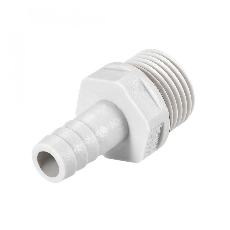 sourcing map PVC Barb Hose Fitting Connector Adapter 10mm or