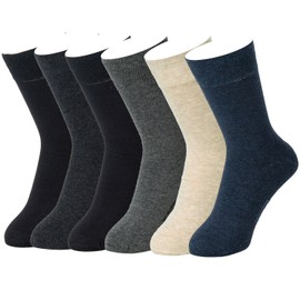 Feetalk 98% Comfortable and Durable Cotton Socks for Men and Women - Perfect for Business and Casual Wear