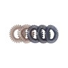 Oz Essentials Spiral Hair Ties 5 Pack - Clear/Black