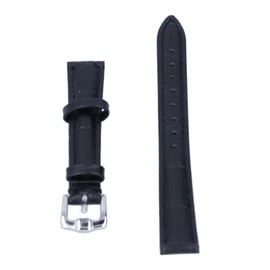 Pin Buckle Watch Band Replacement Unisex Watch Strap Spare Parts Accessory Black16mm / 0.63in