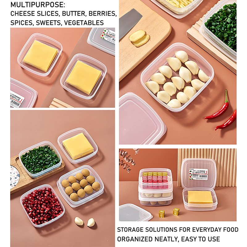 WonLiq 2 Pack-Plastic Cheese Storage Containers with Lids Airtight Keeps