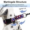 Fidohug Reflective Martingale Dog Collar with Buckle Soft Nylon Geometric