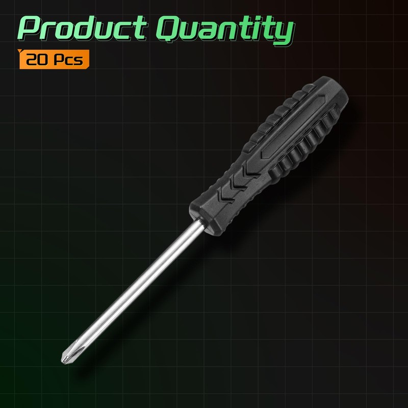sourcing map 20pcs PH2 Mini Phillips Screwdriver #2 5.7" Length