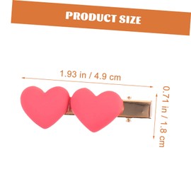 WOONEKY Valentine’s Day Hair Clips Heart-shaped Hairpins Women Clip Hair Barrette Boys and Girls Friendly