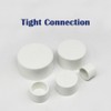 HayEastdor 4PCS 1.5inch PVC Cap Pipe Fitting White PVC Pipe