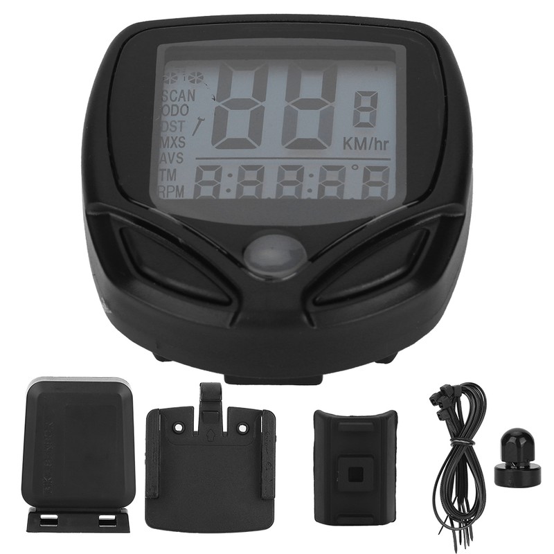 English Type LCD Digital Display Mountain Bike Bicycle Speedometer Bike