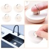 KANOSON Drain Stopper, 4 Pcs Bath Plugs Rubber Sink Plug